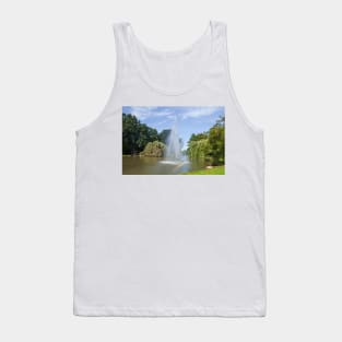 Germany; Europe; Lower Saxony; Delmenhorst; Park; park area; graft; rainbow; Fountain; water fountain Tank Top